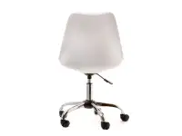 Krzesło obrotowe regulowane LUIS MOVE biało-czarne - tył