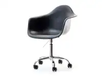 Produkt: Krzesło obrotowe mpa move czarny tworzywo, podstawa chrom
