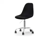 Produkt: Krzesło obrotowe mpc move tap czarny welur, podstawa chrom