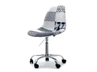 Produkt: Krzesło obrotowe mpc move tap patchwork 2 tkanina, podstawa chrom