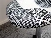 Obrotowe krzesło tapicerowane MOP MOVE TAP patchwork 2 - siedzisko