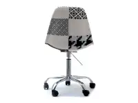Obrotowe krzesło tapicerowane MOP MOVE TAP patchwork 2 - tył