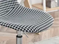 Krzesło obrotowe MPC MOVE TAP PEPITKA + CHROM z kółkami - detale
