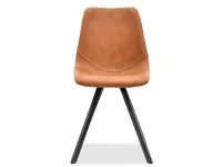 Stylowe krzesło lotf vintage PROXI brązowy cowboy - przód