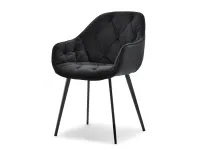 Produkt: Krzesło saba czarny welur, podstawa czarny