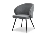 Produkt: krzesło sensi ciemnoszary tkanina, podstawa czarny