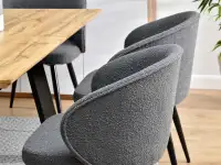 krzesło sensi ciemnoszary tkanina, podstawa czarny