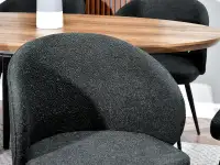 krzesło sensi czarny tkanina, podstawa czarny
