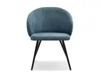 krzesło sensi jeansowy tkanina, podstawa czarny