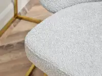 krzesło sensi popiel tkanina, podstawa złoty