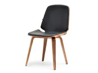 Produkt: Krzesło vince orzech-czarny skóra ekologiczna, podstawa orzech