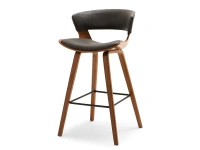 Krzesło barowe drewniane 70 BRĄZ ANTIC - ORZECH