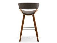 Krzesło barowe drewniane 70 BRĄZ ANTIC - ORZECH - tył