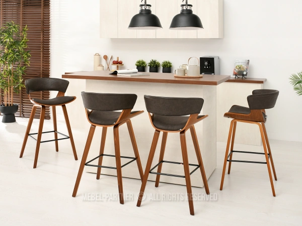 Wysokie krzesła tapicerowane - inspiracja dla Twojej kuchni