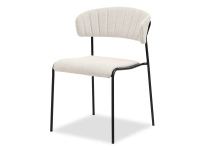 Produkt: Krzesło nilda kremowy boucle, podstawa czarny