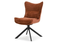 Produkt: Krzesło nancy miedziany tkanina, podstawa czarny