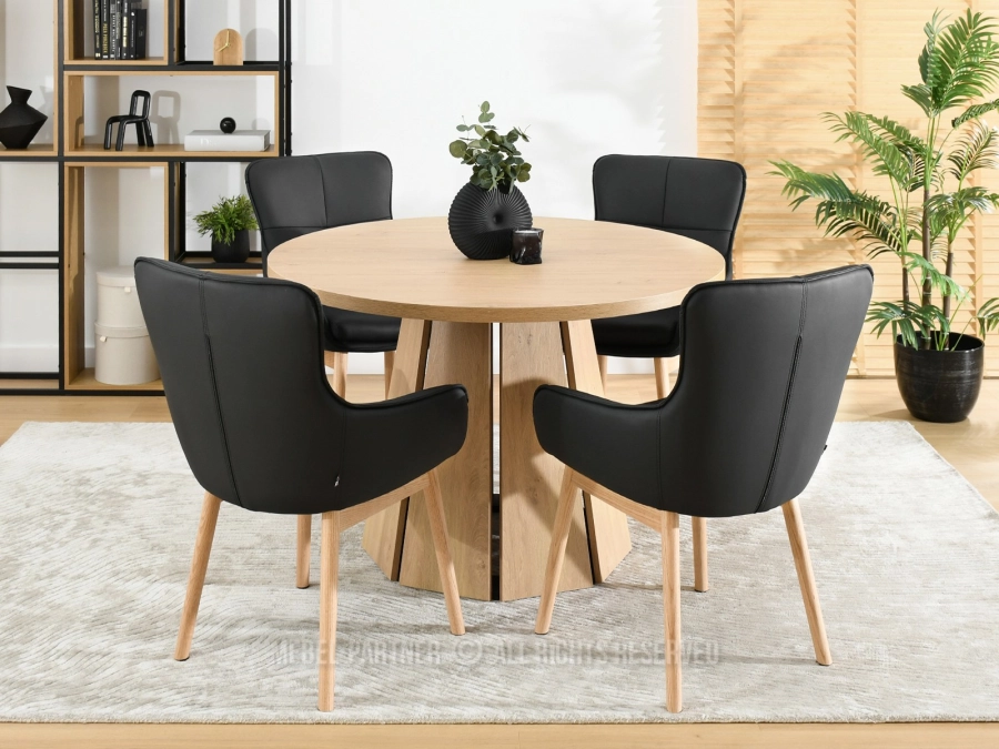 Designerskie krzesło z ekoskóry – elegancki akcent w jadalni