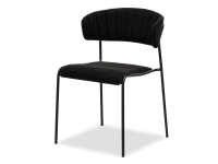 Produkt: Krzesło nilda czarny boucle, podstawa czarny