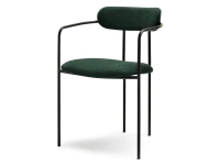 Produkt: Krzesło malaga zielony welur, podstawa czarny