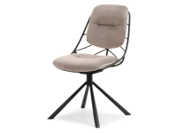 Produkt: Krzesło boston beżowy welur, podstawa czarny