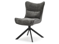Produkt: Krzesło nancy szary tkanina, podstawa czarny