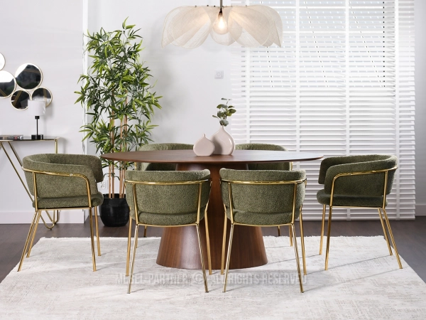 Zielone krzesła do jadalni - luksusowy komfort w nowej odsłonie