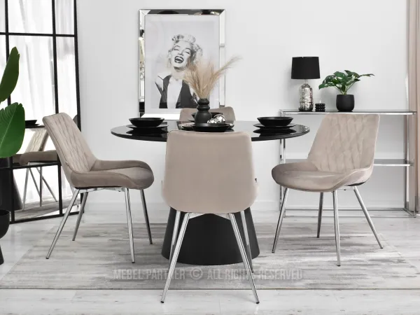 Nowoczesne beżowe krzesło- perfekcyjne połączenie designu i funkcjonalności