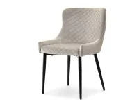 Produkt: krzesło adora beżowy welur, podstawa czarny