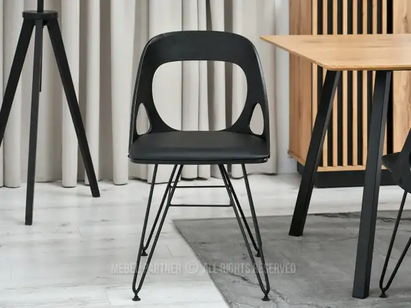 Krzesło loft z ekoskórą