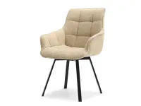 Produkt: Krzesło aruba beżowy boucle, podstawa czarny