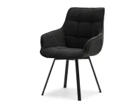 Produkt: Krzesło aruba czarny boucle, podstawa czarny