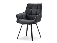 Produkt: Krzesło aruba czarny skóra-ekologiczna, podstawa czarny