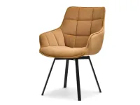 Produkt: krzesło aruba miodowy tkanina, podstawa czarny