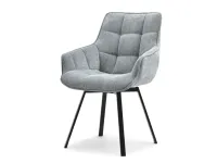 Produkt: Krzesło aruba szary tkanina, podstawa czarny