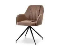 Produkt: krzesło chiara brązowy skóra ekologiczna, podstawa czarny