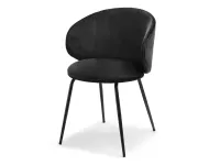 Produkt: Krzesło cindy czarny welur, podstawa czarny