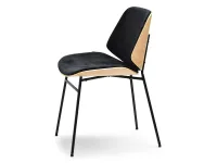 Produkt: Krzesło jordi dąb-czarny tkanina, podstawa czarny