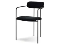 Produkt: Krzesło malaga czarny welur, podstawa czarny
