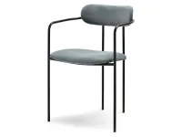 Produkt: Krzesło malaga szary welur, podstawa czarny
