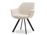 Produkt: Krzesło mira jasny beż boucle, podstawa czarny