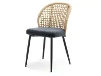 Produkt: Krzesło moe piaskowy-grafit boucle, podstawa czarny