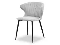 Produkt: Krzesło nicol szary tkanina, podstawa czarny