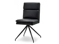 Produkt: krzesło ralph czarny skóra ekologiczna, podstawa czarny