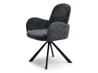 Produkt: Krzesło sonia grafit tkanina, podstawa czarny