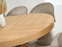Masywny stół drewniany rozkładany 130-230 cm VELORO DĄB - płyta fornirowana
