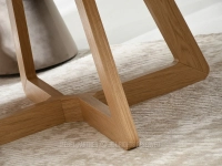 Masywny stół drewniany rozkładany 130-230 cm VELORO DĄB - drewniane nogi