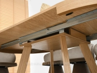 Masywny stół drewniany rozkładany 130-230 cm VELORO DĄB - elementy montażowe