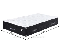 Materac sprężynowy z żelową pianką memory H3 ARTEMIS F 140x200 - wymiary