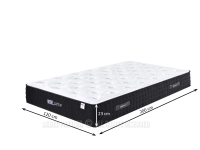 Hybrydowy materac 160x200 z pianką memory H3 ARTEMIS M - wymiary materaca