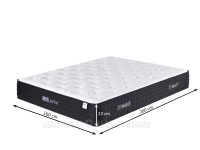 Hybrydowy materac 160x200 z pianką memory H3 ARTEMIS M - wymiary